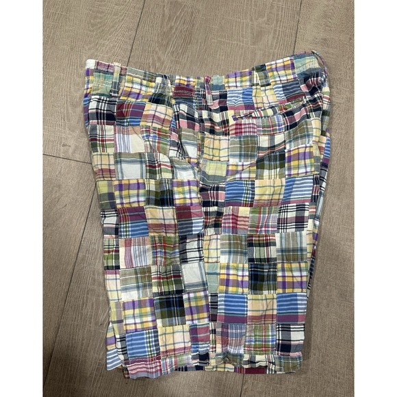 J.Crew Men's Madras Field Shorts Size 36W Plaid Casual Summer Preppy - Picture 6 of 12